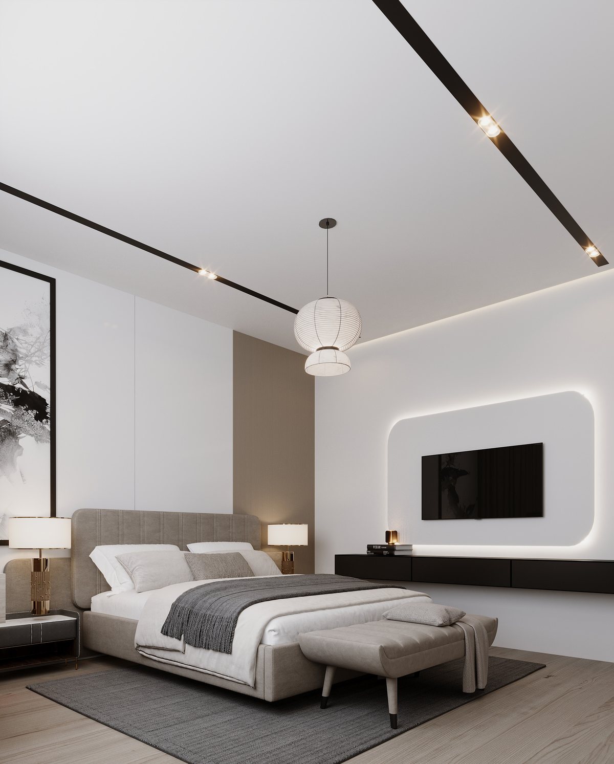 Bedroom 1 — interior perspective