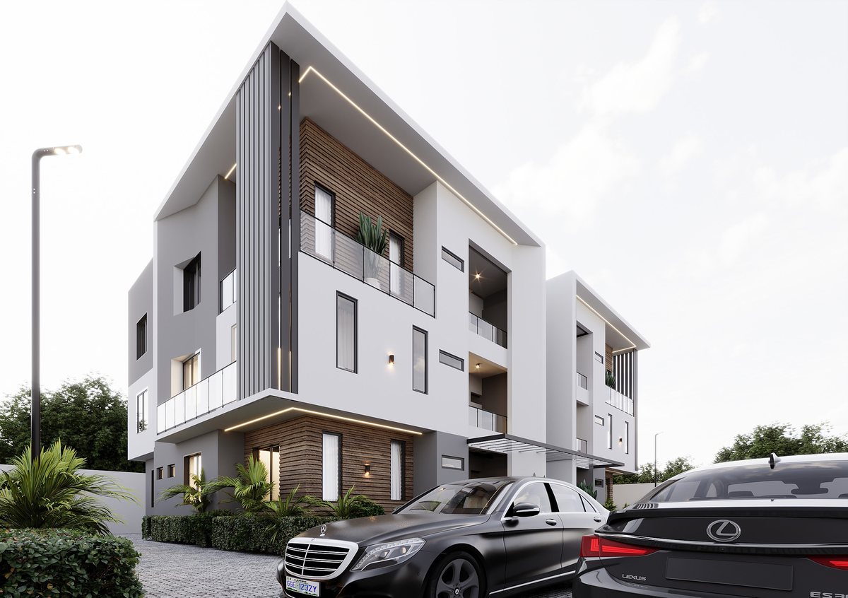 Chelsea Flats, Jahi — exterior, computer-generated impression