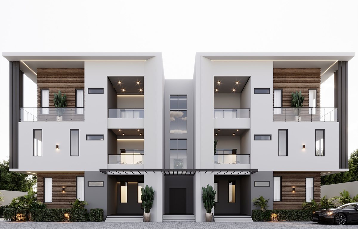Front elevation — computer-generated impression