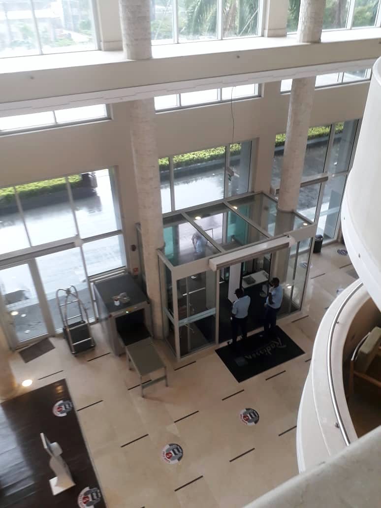 Entrance atrium, Chelsea Hotel Ikoyi