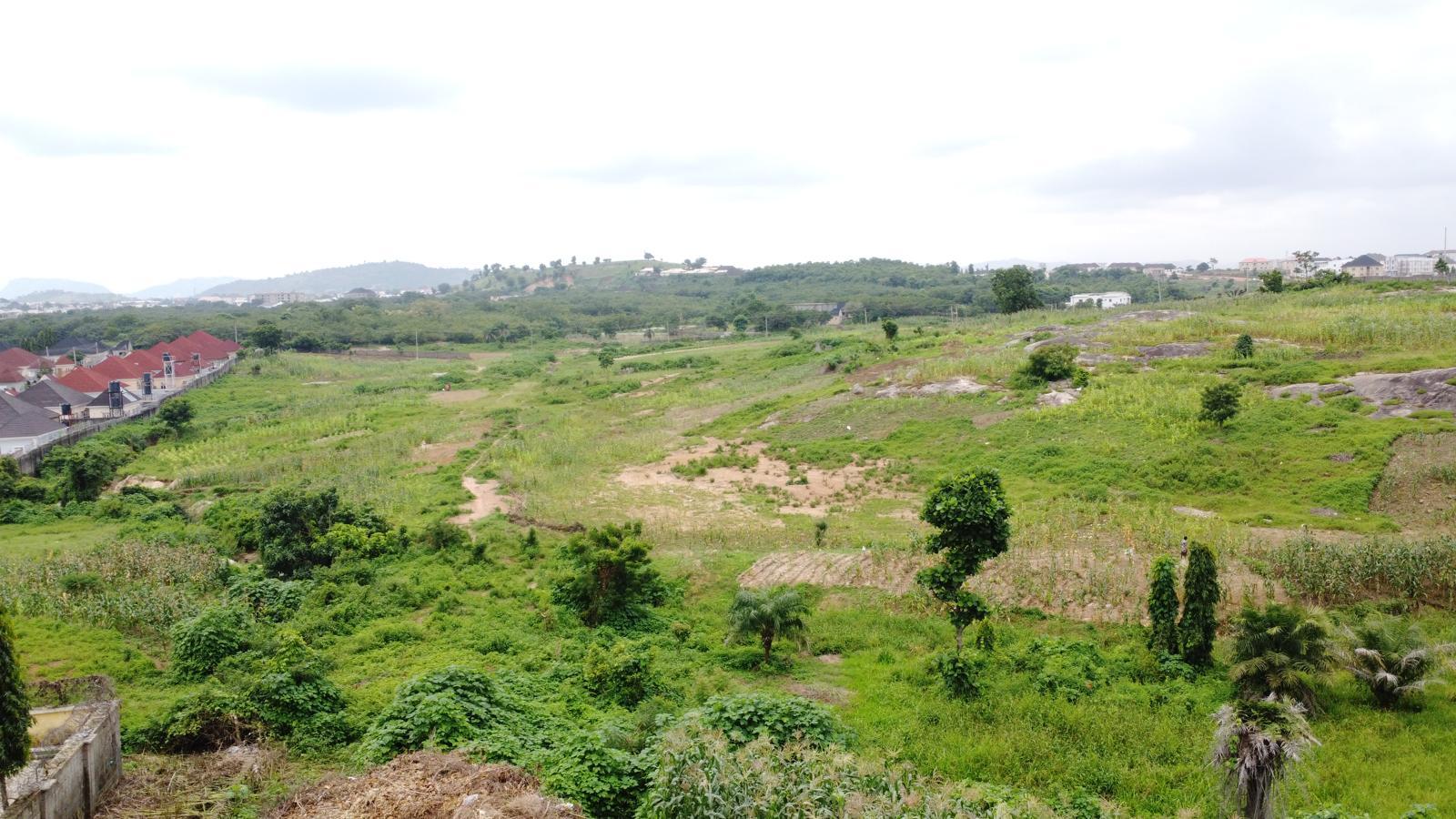 Aerial view of open land at a Chelsea Group estate site